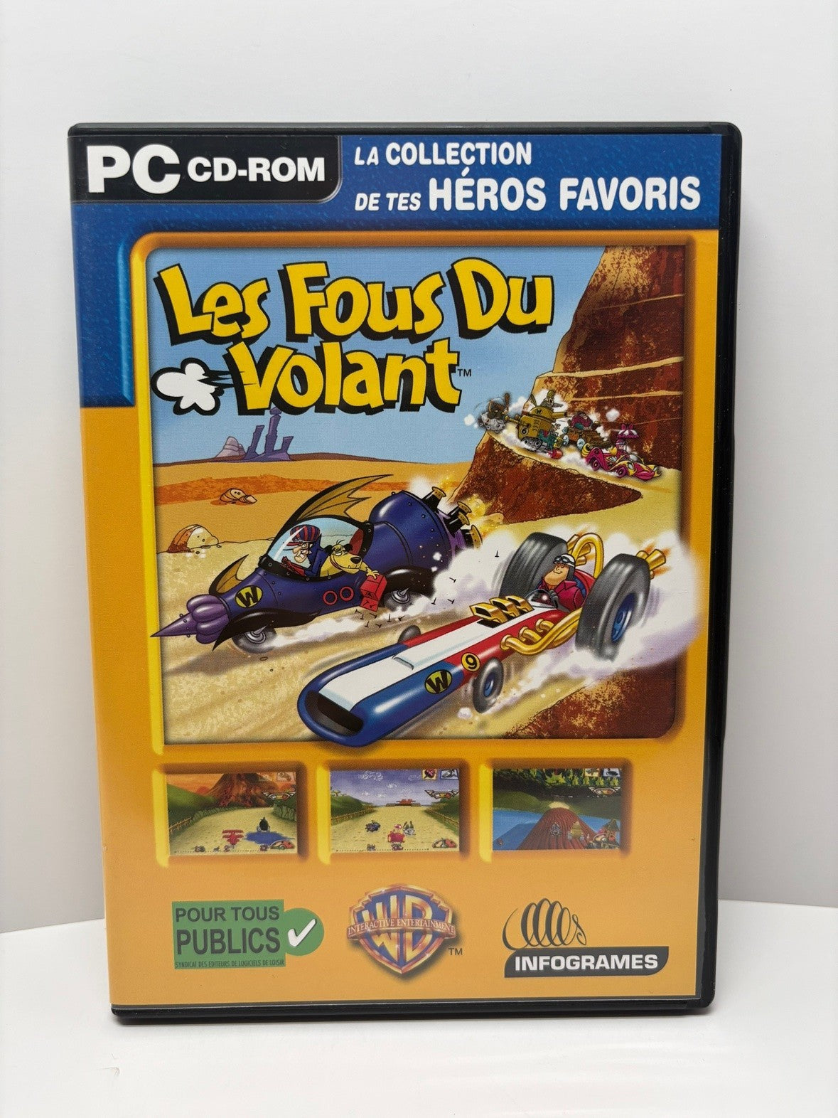 Les Fous Du Volant Wacky Races PC CD-ROM FR Edition DVD Case Infogrames 2001