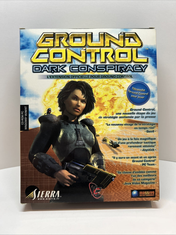 Ground Control Dark Conspiracy Pc Cd Rom 2000 Big Box - Sierra - French Français