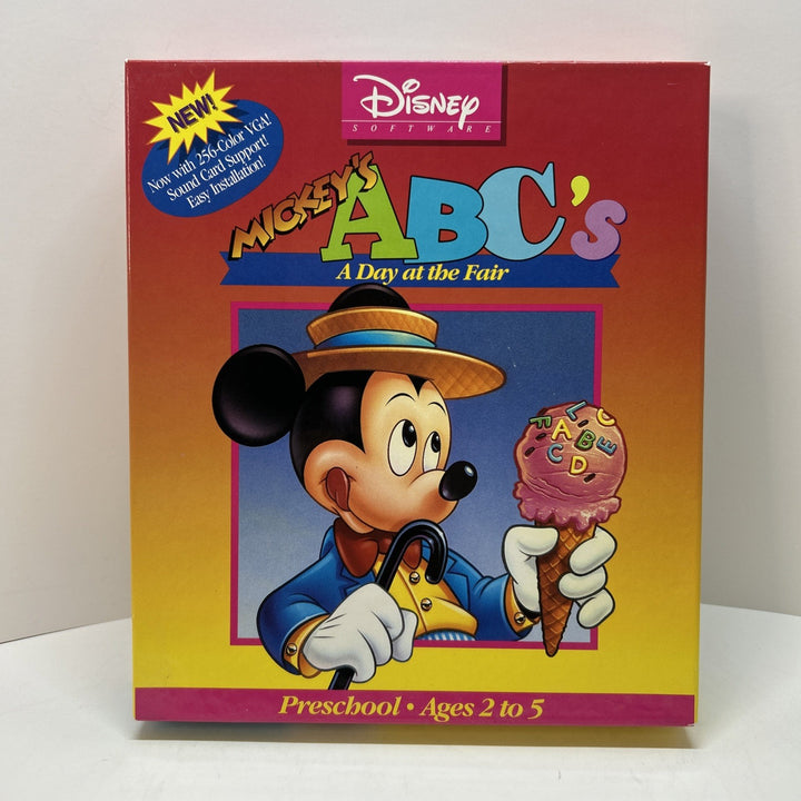 Disney Software Mickey's ABC's A Day at the Fair IBM 3.5" - Disk 2 Not Original