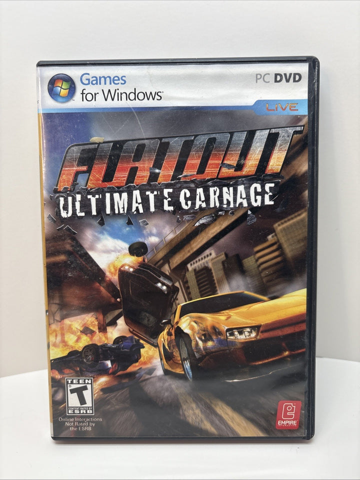 Flatout Ultimate Carnage (Windows, PC, 2008) French Version - Tested !