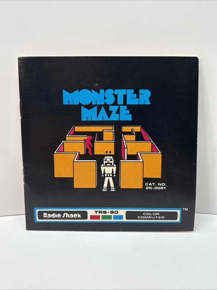 Monster Maze 26-3081 Radio Shack TRS-80 Game Manual Only