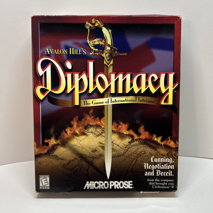 Avalon Hill's Diplomacy , PC Game, 1999, Big Box, Complete, Strategy, Microprose