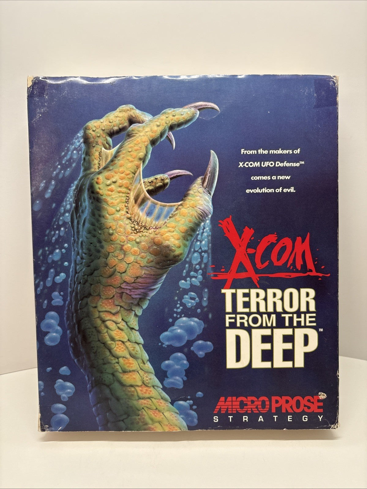 X-COM Terror From the Deep PC Big Box MicroProse Complete w Manual & Inserts