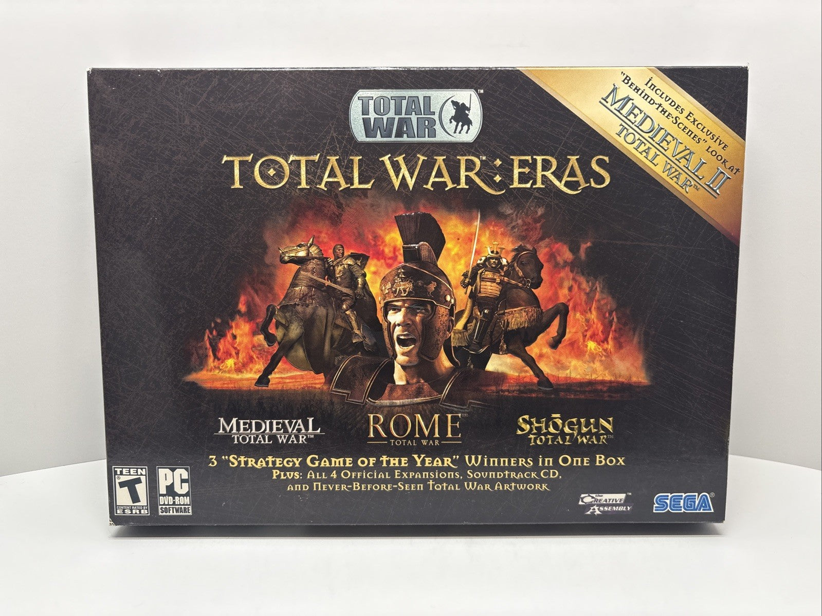 Total War: Eras (2006) Shogun, Medieval,  Rome, PC CD-ROM Big Box