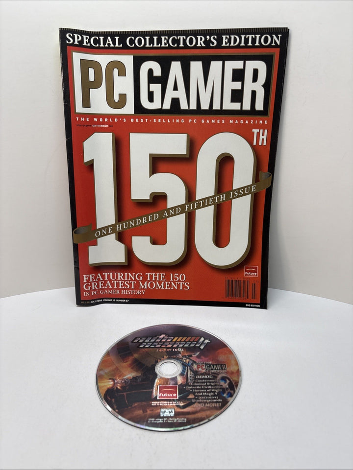 PC Gamer US Magazine July 2006 Special Collector's Edition Issue 150 With DVD