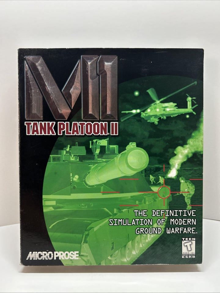 M1 Tank Platoon 2 Platoon II PC BIG BOX Game 1998 Microprose