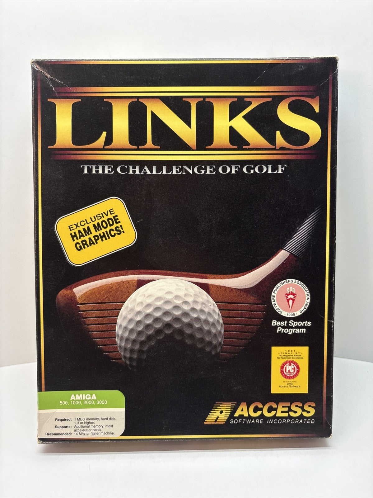 Links: The Challenge of Golf (1992) Amiga Game CIB Big Box