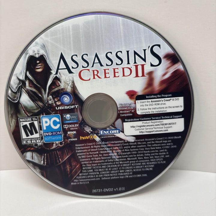 Assassin's Creed II (2009) - PC DVD-ROM - Disc Only