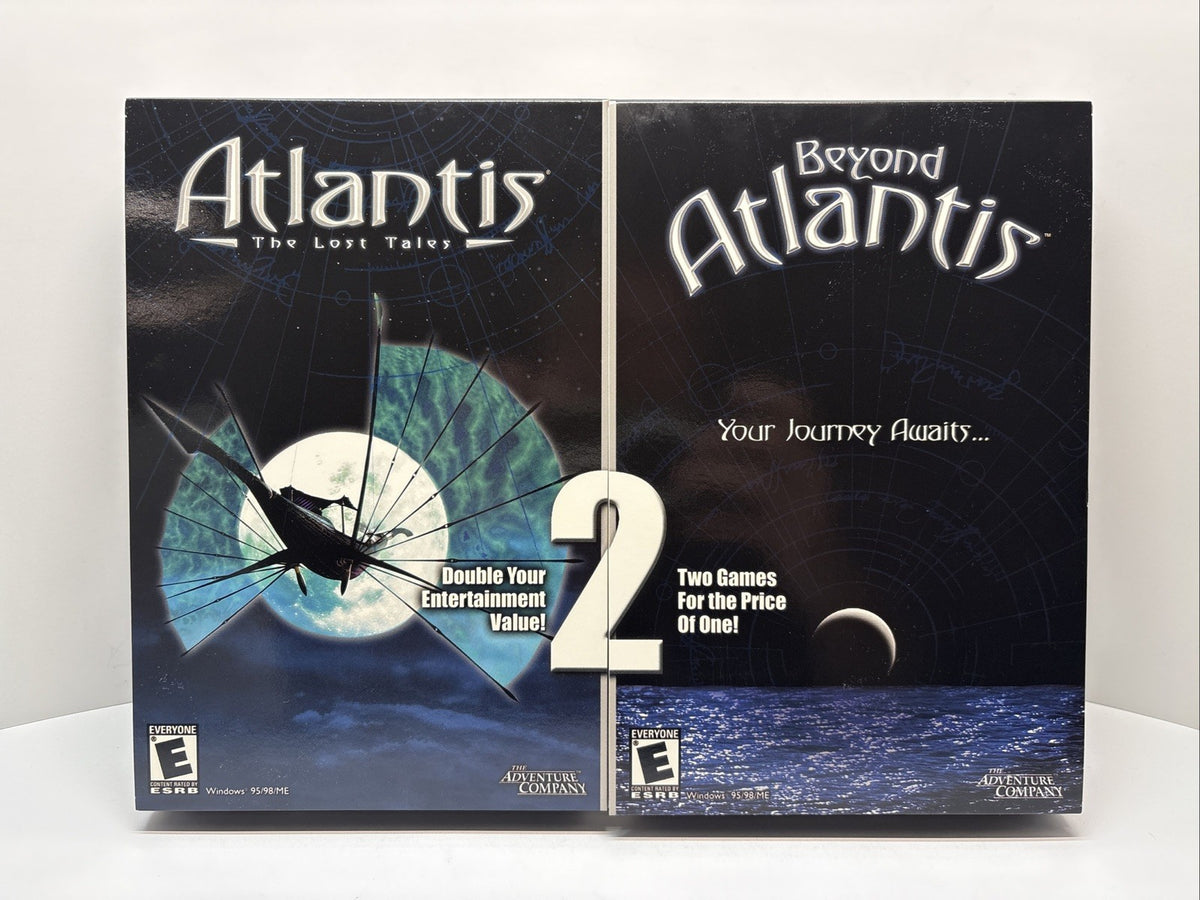 Atlantis The Lost Tales & Beyond Atlantis PC Big Box 2-Game Set - New Sealed