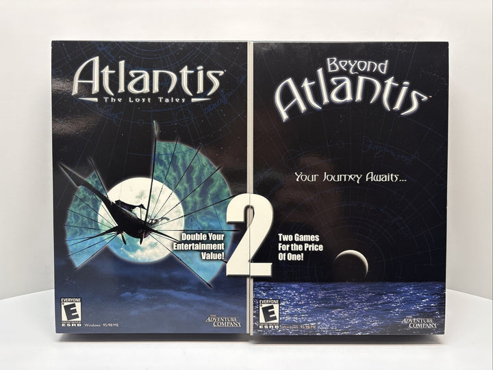 Atlantis The Lost Tales & Beyond Atlantis PC Big Box 2-Game Set - New Sealed