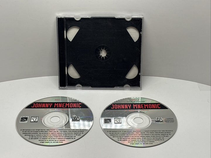 Johnny Mnemonic: The Interactive Action Movie (1995 PC) Cdroms & Manual