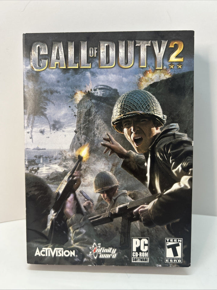 Call of Duty 2 (PC CD-ROM, 2005) 6-Disc Set Complete In Small Box