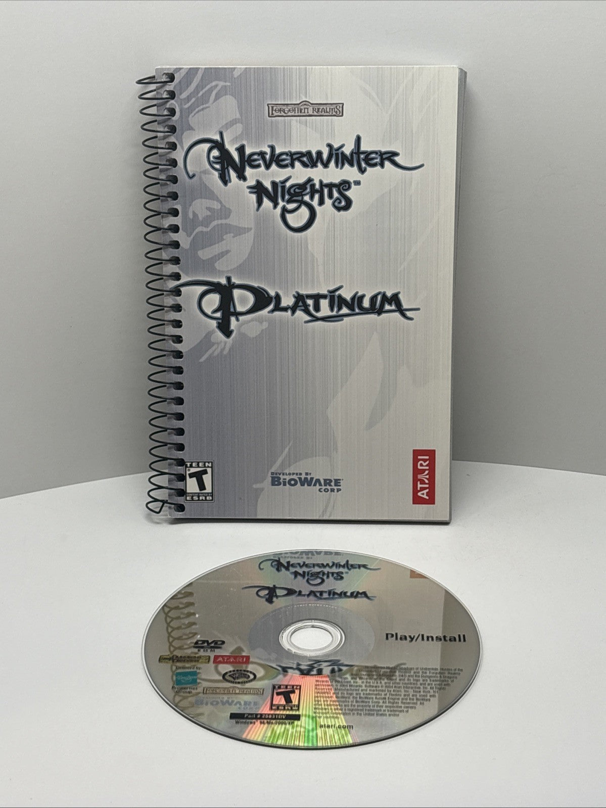 Forgotten Realms Neverwinter Nights: Platinum w Manual (PC, 2004) Disc & Manual