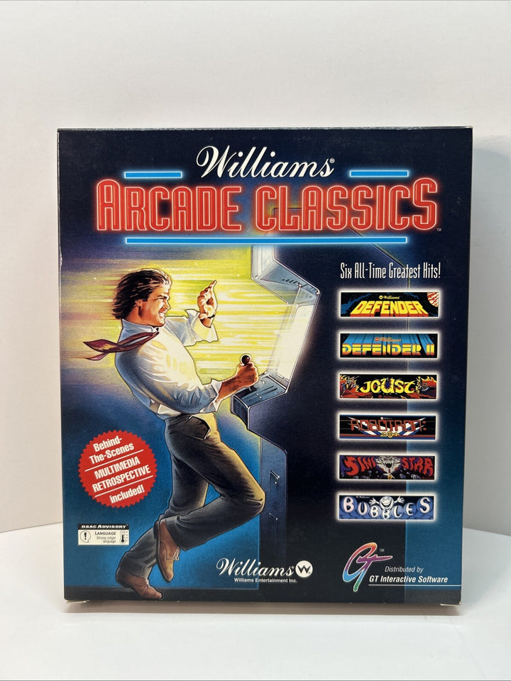 Williams Arcade Classics (1995) Big Box PC Game