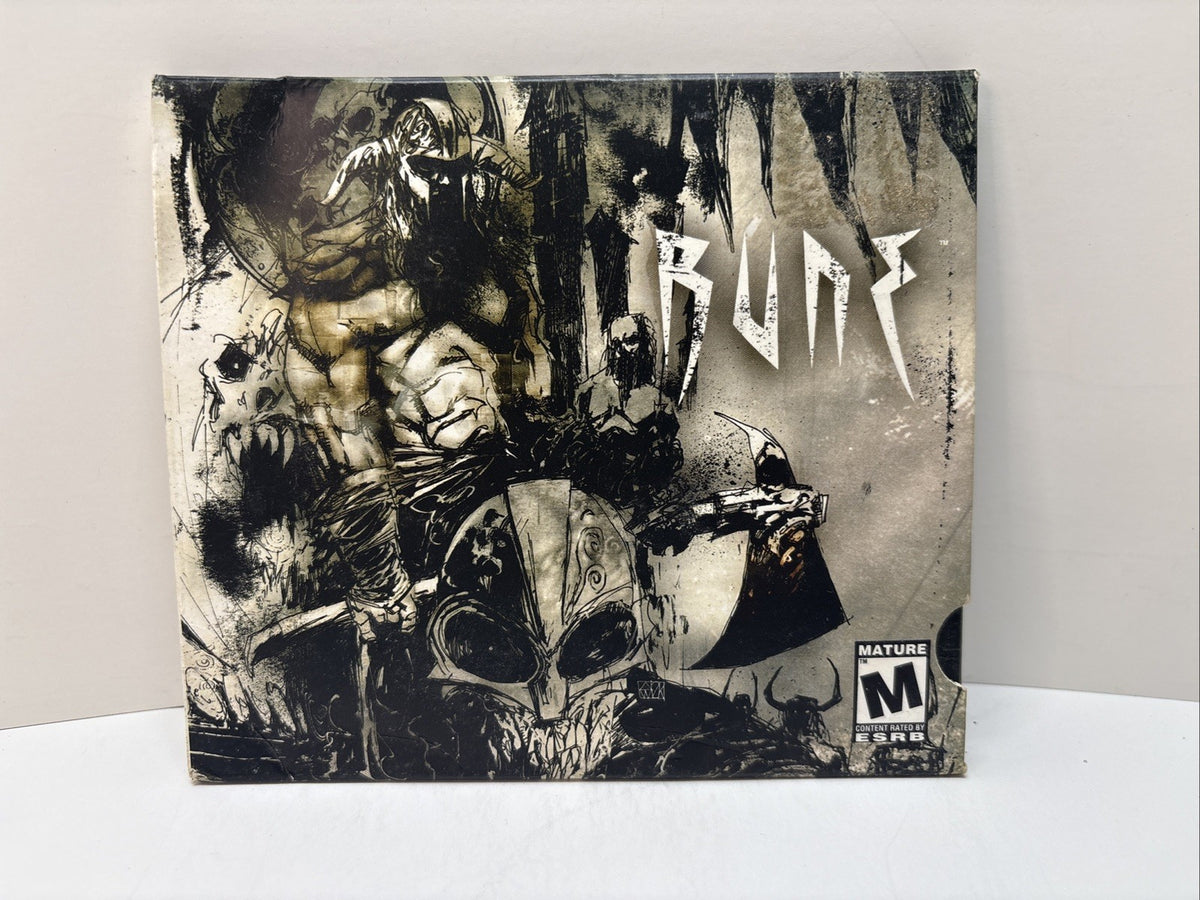 Rune PC Video Game - Humanhead Studios - CD ROM & Bonus CD + Mini Manual