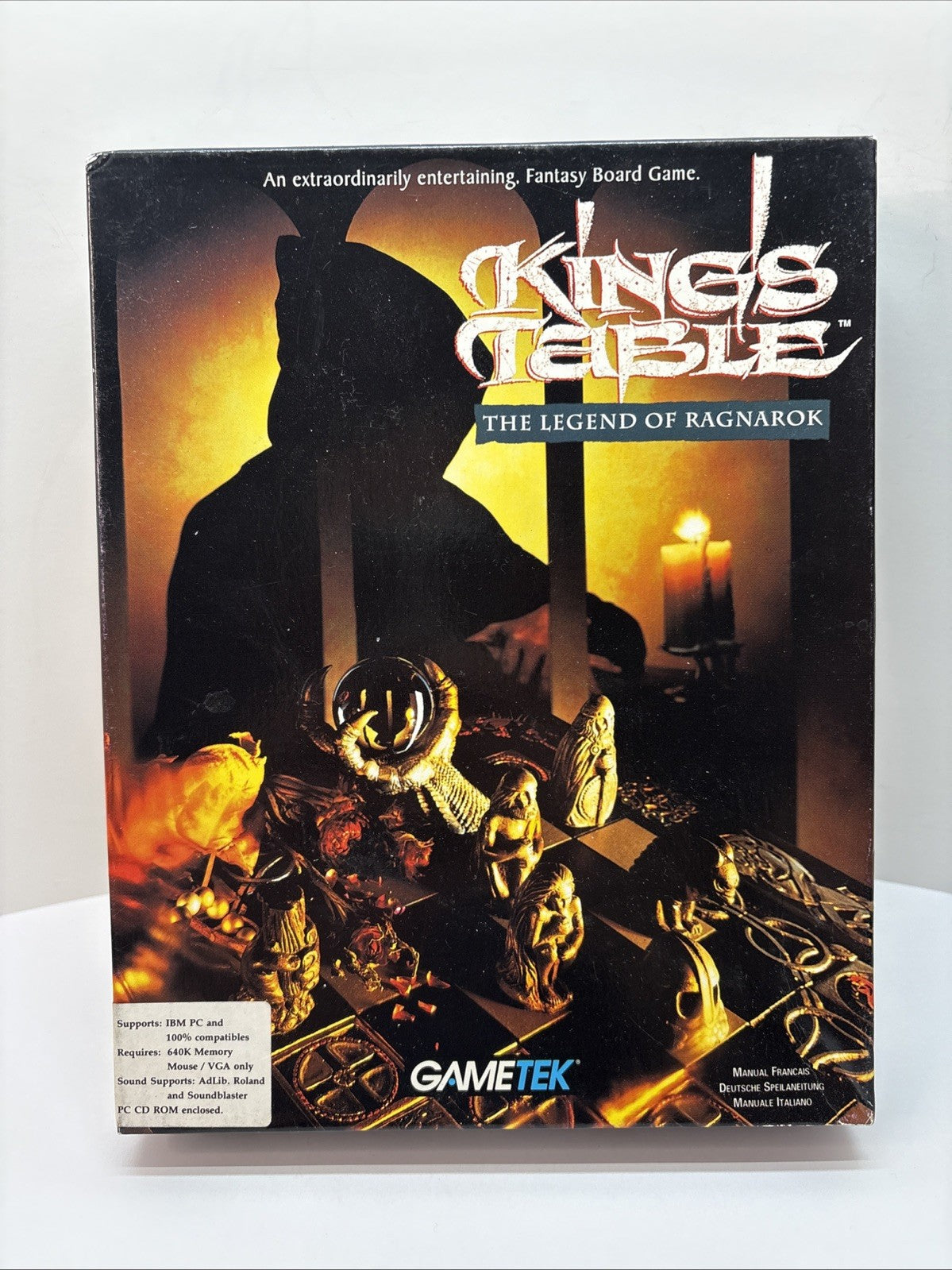 King's Table: The Legend Of Ragnarok (1993,GameTek) BIG BOX PC CD-ROM  FR DE IT