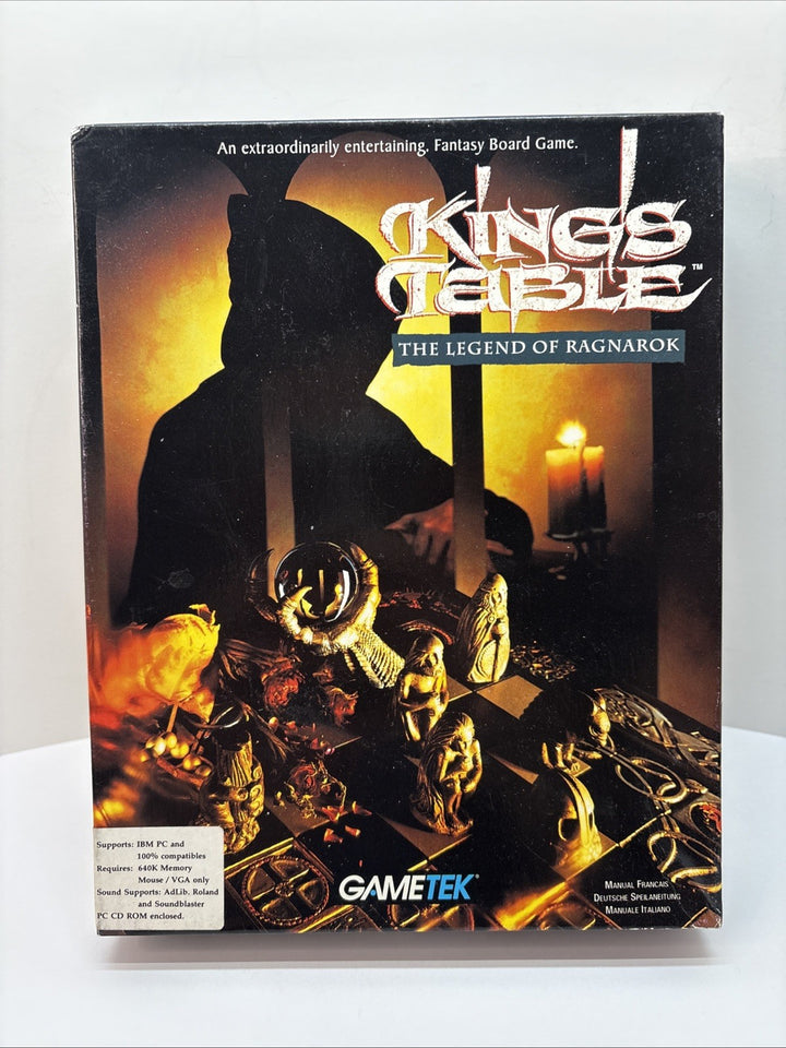 King's Table: The Legend Of Ragnarok (1993,GameTek) BIG BOX PC CD-ROM  FR DE IT