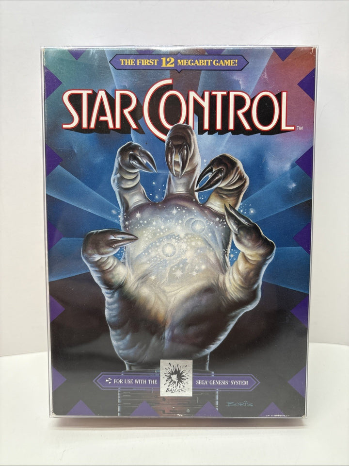 Star Control  Sega Genesis Complete In Box CIB Excellent Cond. 🔥 With Protector