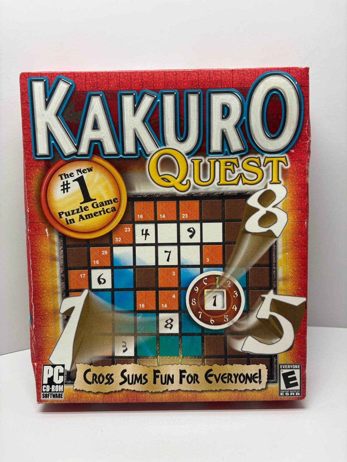 Kakuro Quest PC CD-ROM Sealed Big Box GameMill Puzzle 2006