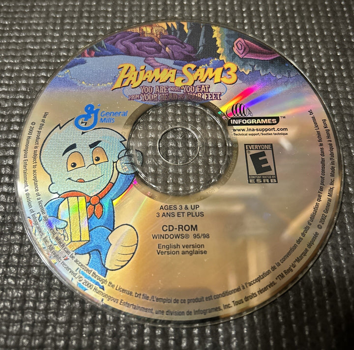 Pajama Sam 3: You Are What You Eat – General Mills DISC ONLY
