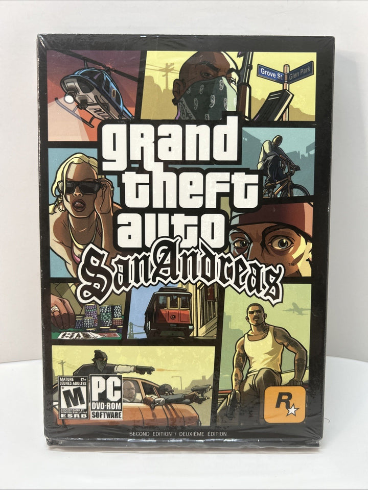 GRAND THEFT AUTO SAN ANDREAS GTA - PC CANADIAN 2ND EDITION - Opened With Seal