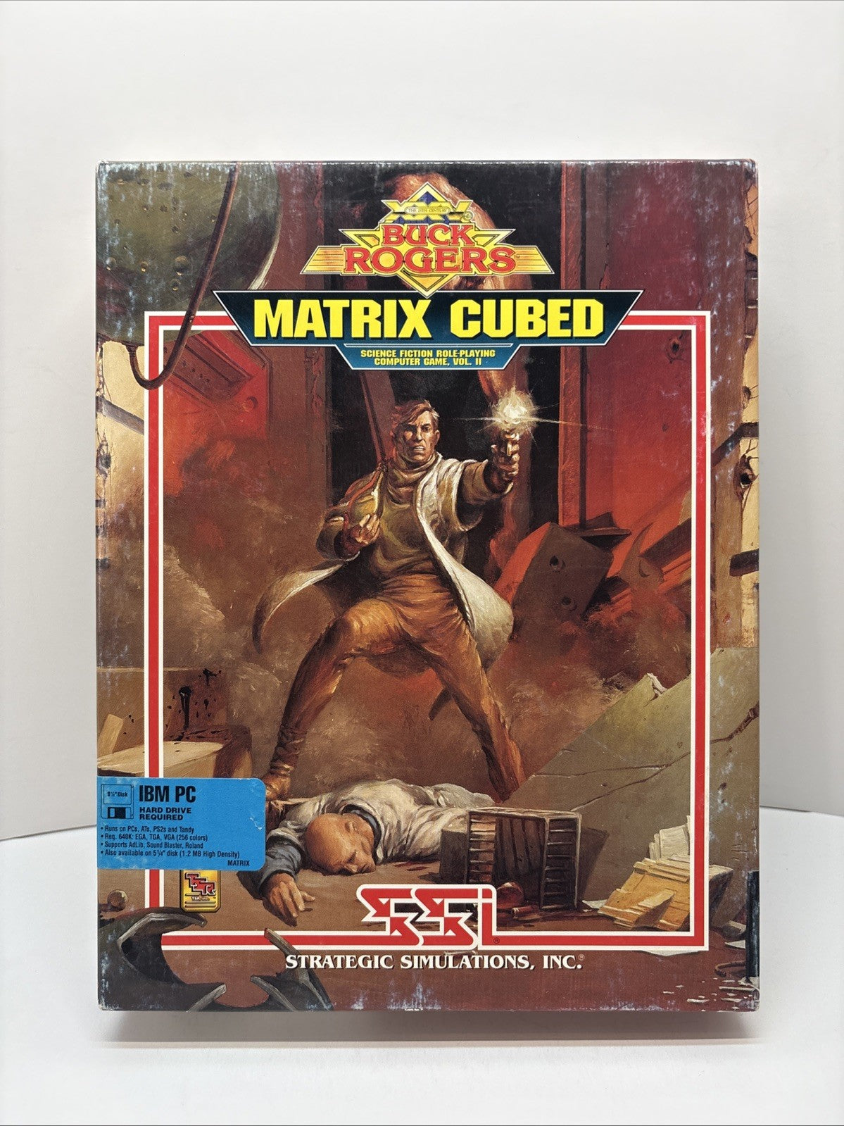 BUCK ROGERS Matrix Cubed Big Box PC Game 3.5" Disks -  IBM DOS