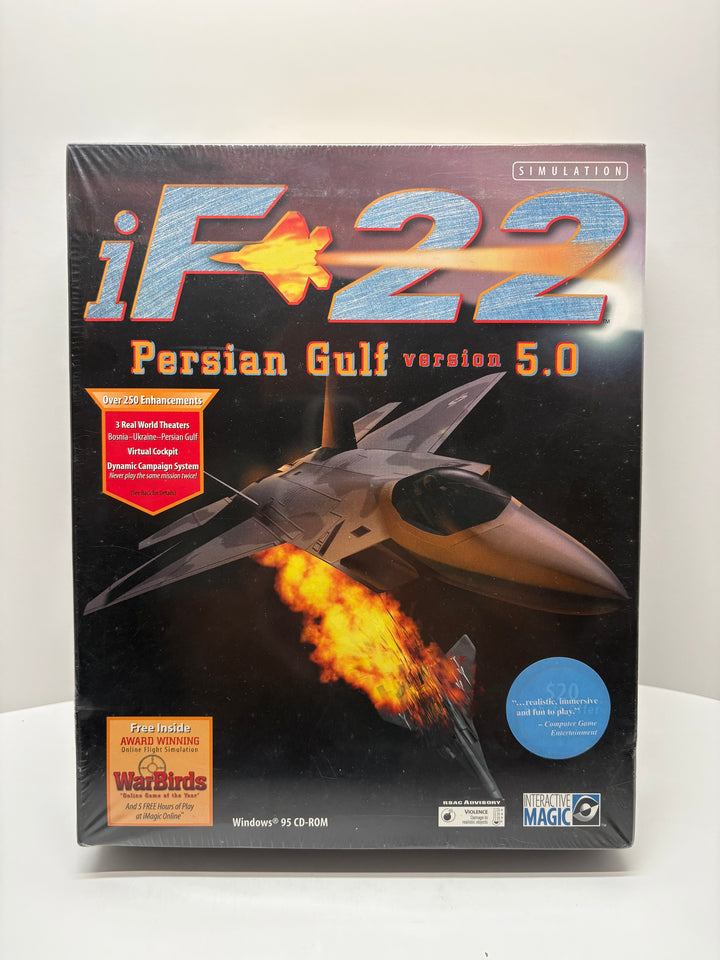 iF-22 Persian Gulf version 5.0 - PC CD-ROM Big Box Sealed