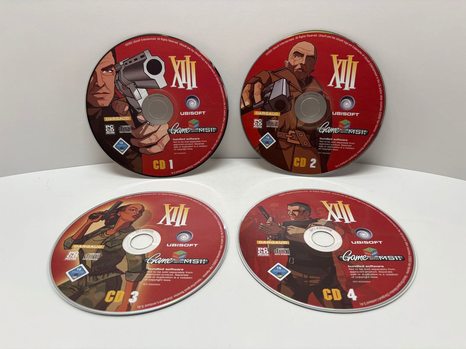 XIII (2003) PC Game Ubisoft MSI Bundle OEM - Thirteen 13