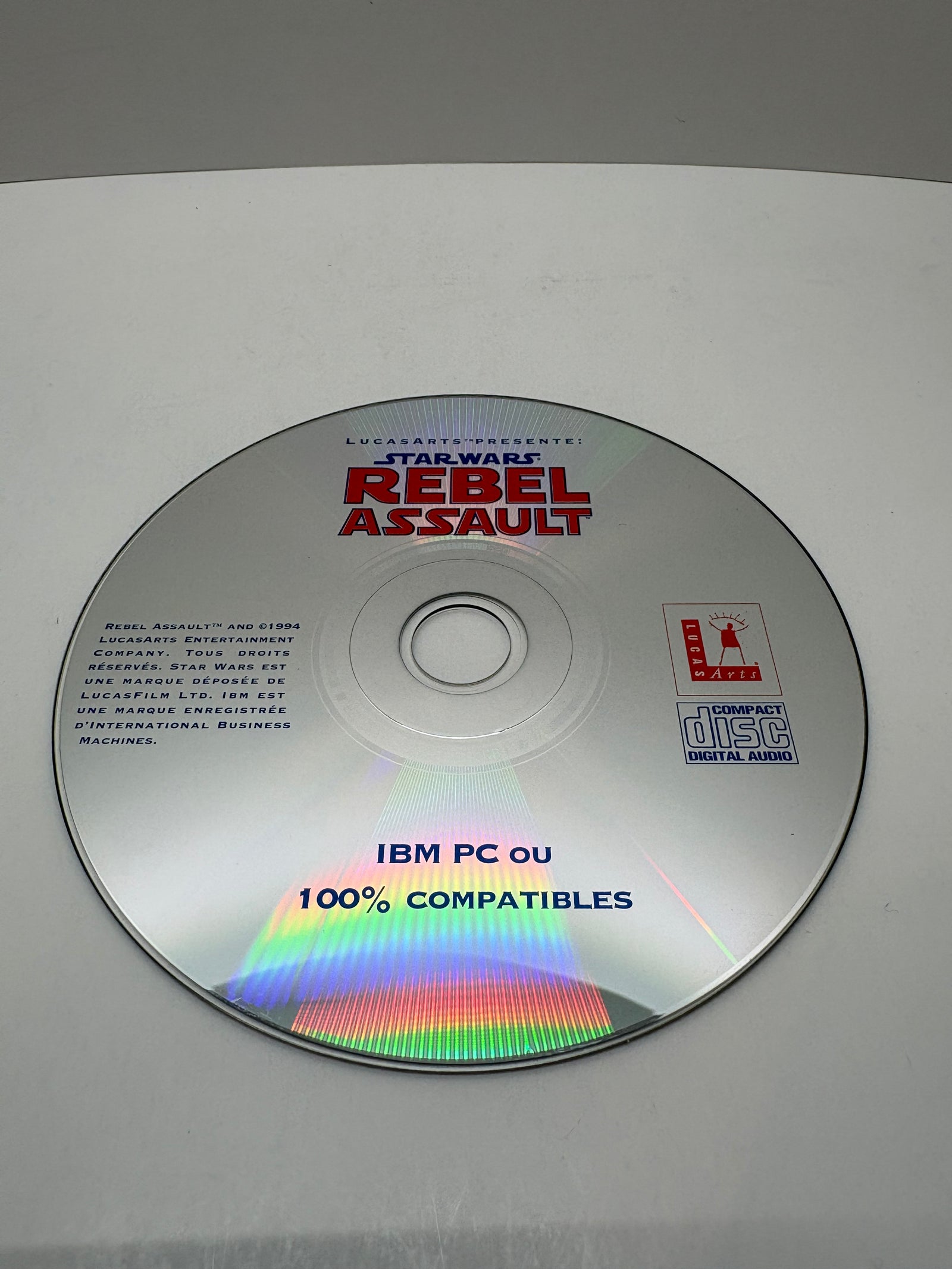 Star Wars Rebel Assault (1995) - PC CD-ROM Disc only - French