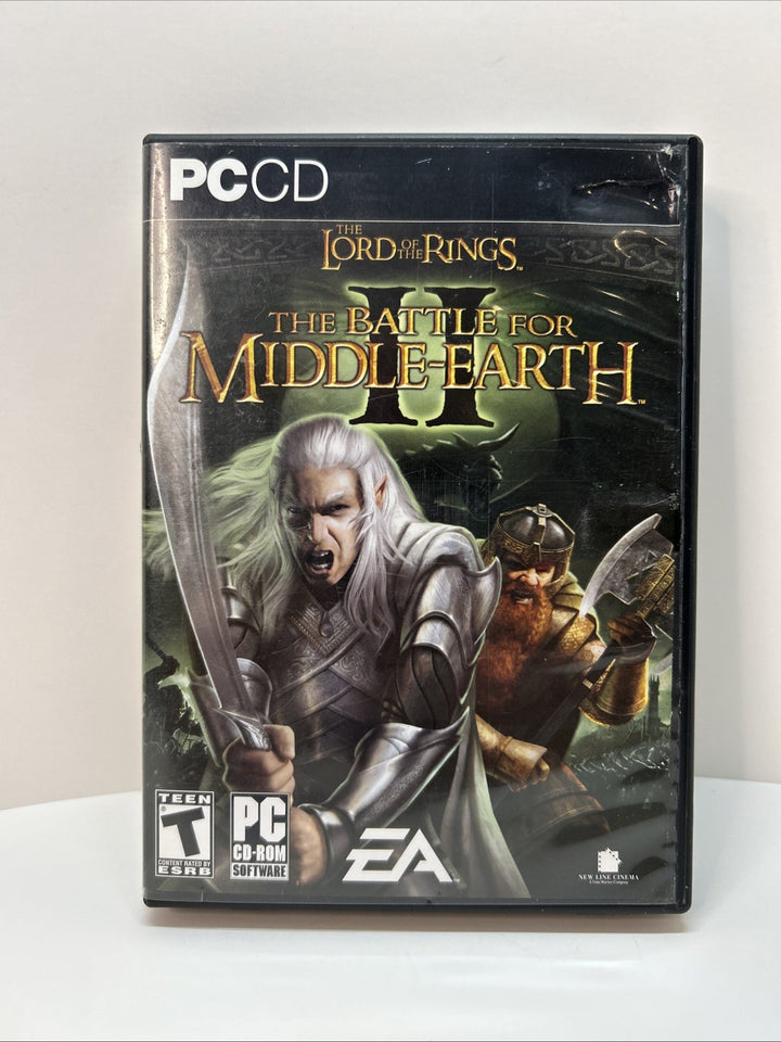 LORD OF THE RINGS The Battle for Middle Earth 2 PC CD-ROM 6 Discs Manual & Key