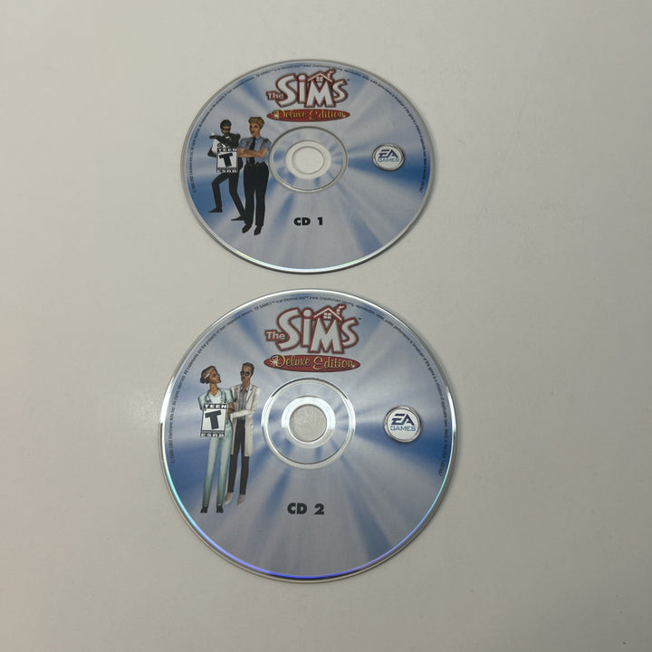 The Sims: Deluxe Edition (PC DVD-ROM, 2002) Discs Only (2)
