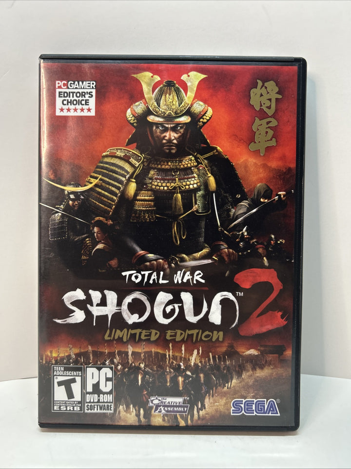 Shogun 2 Total War PC Limited Edition with 2 Discs, Manual, and Case