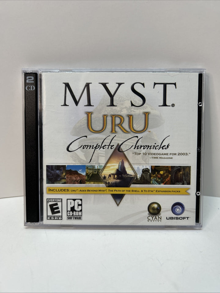 Myst Uru: Complete Chronicles (PC, 2004) Disc 1 And Disc 2 In Jewel Case