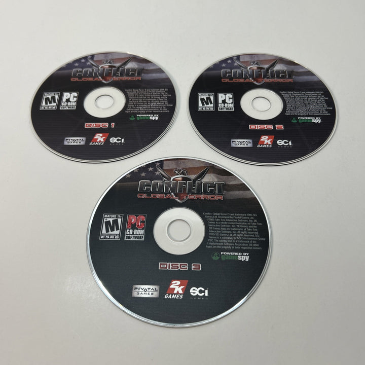 Conflict Global Terror PC Windows 2000 / XP Battle Game - Discs Only (3)