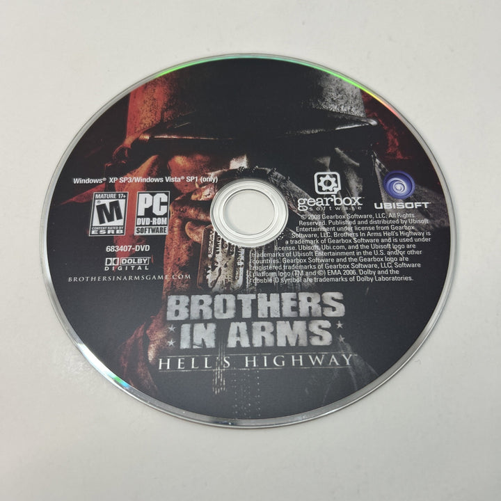Brothers in Arms: Hell's Highway (PC, 2008) Disc Only