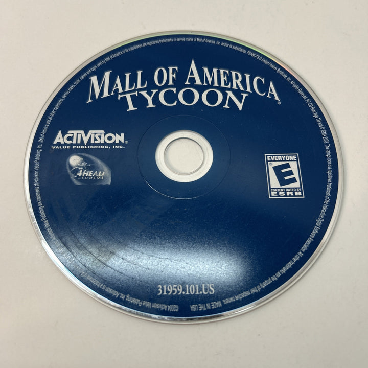 Mall of America Tycoon (PC, 2004) Video Game Disc Only CD-ROM