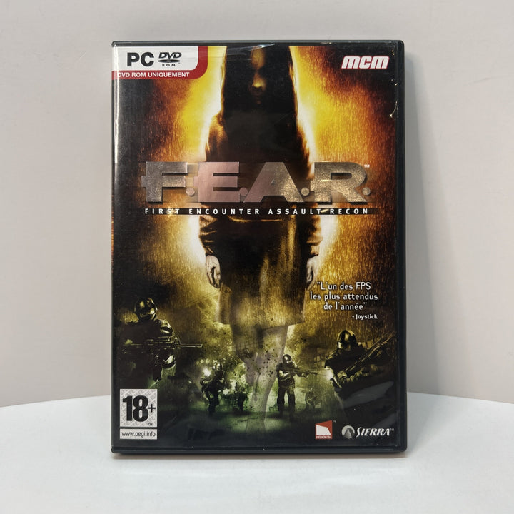 FEAR First Encounter Assault Recon PC CD Small Box  CIB - French Français