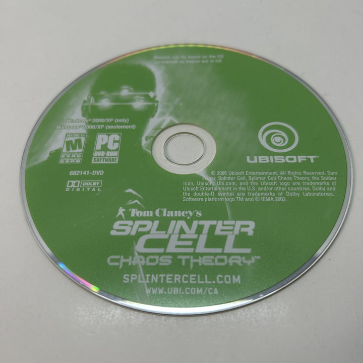 Tom Clancy's Splinter Cell - Chaos Theory - PC DVD Game Italian Complete