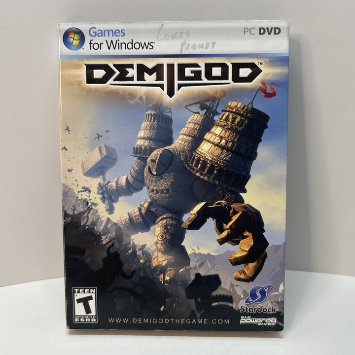 Demigod (PC DVD, 2009) Game for Windows Manual, Case and Disc and slipcover CIB
