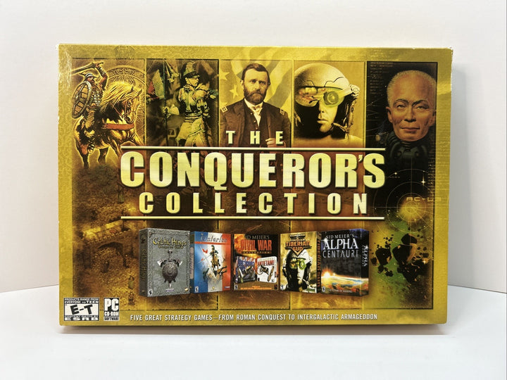 THE CONQUEROR'S COLLECTION (PC, 2004) - Big Box CD-ROM PC Game Complete in Box
