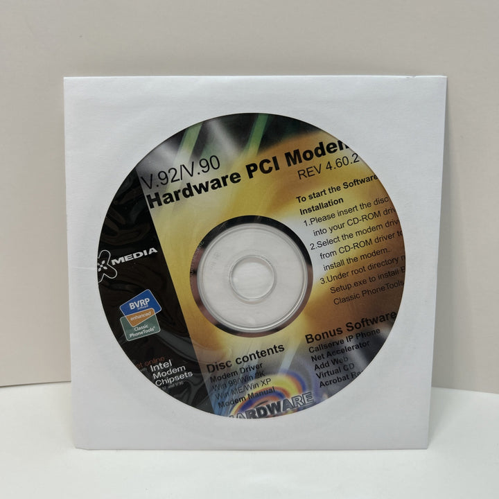 CD V.92/V.90 Hardware PCI Modem Rev 4.60.2 Driver Manual Hardware Solution