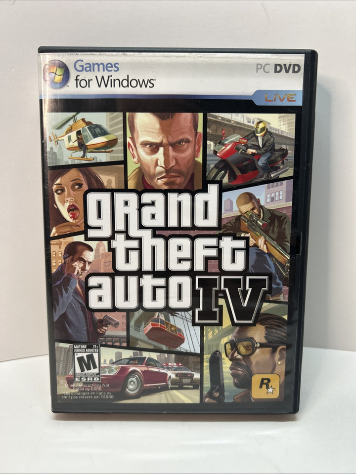 Grand Theft Auto IV (PC DVD, Games for Windows) Small Box, 2 Discs