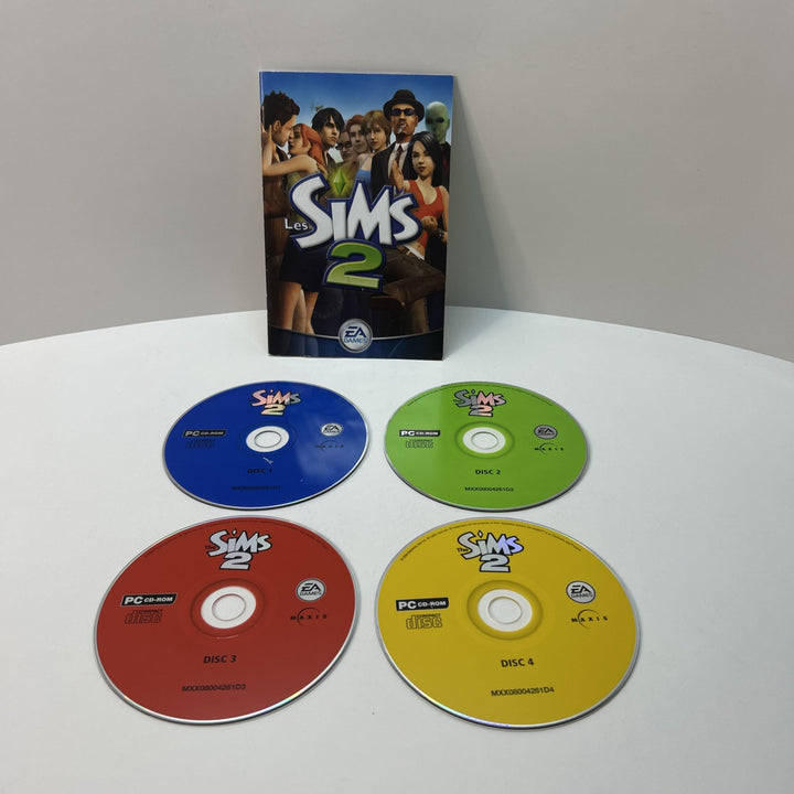 The Sims 2 Base Game (PC, 2004) French - Discs (4) And Manual - As Is, See Pics
