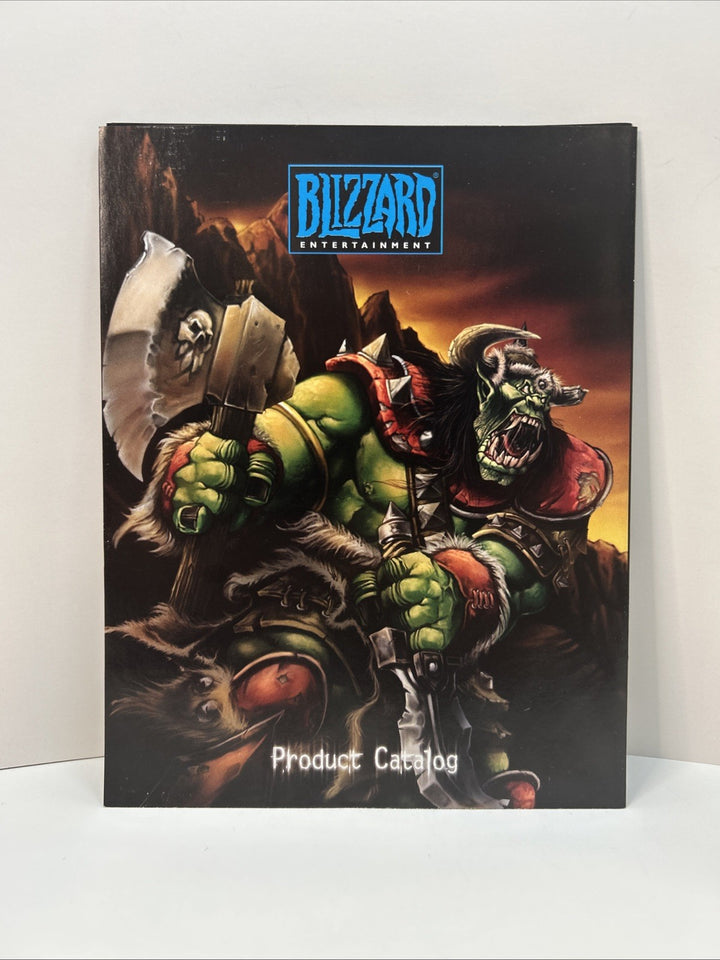 Warcraft 3 Blizzard Product Catalog Foldout Poster 28” X 18” Diablo Vintage 2000