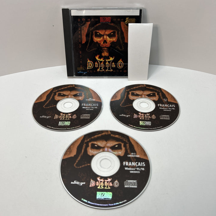 Diablo II 2 PC Game Blizzard Entertainment - 3 Discs + Jewel Case - French