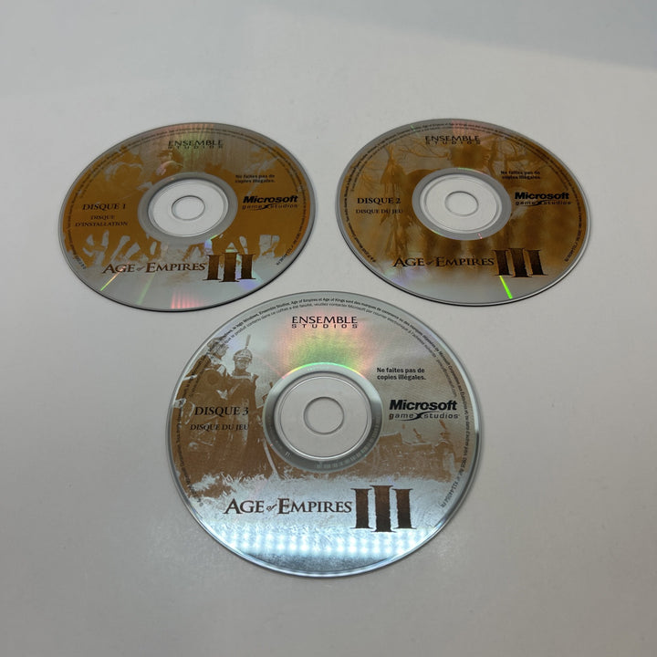 Age of Empires 3 (PC CD-ROM Video Game) Discs Only (3) French Français