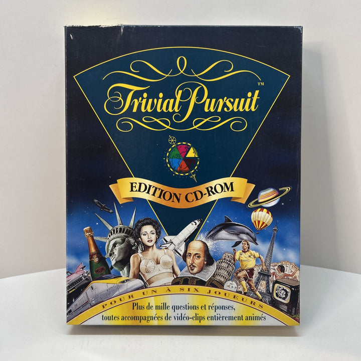 TRIVIAL PURSUIT CD-ROM EDITION - 1995 PC GAME-  BIG BOX EDITION - French