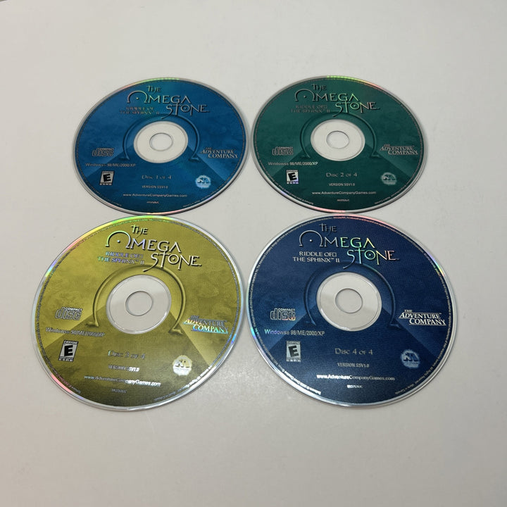 The Omega Stone: Riddle Of The Sphinx 2 PC Game (4 CDs) - Discs Only