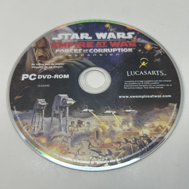 Star Wars Empire at War - Forces of Corruption Expansion Pack (PC, 2006)  French