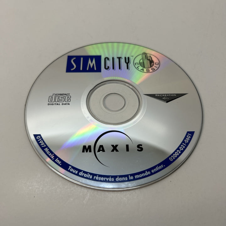 SIM City Classic PC CD-ROM Maxis Computer - French Français- Disc Only